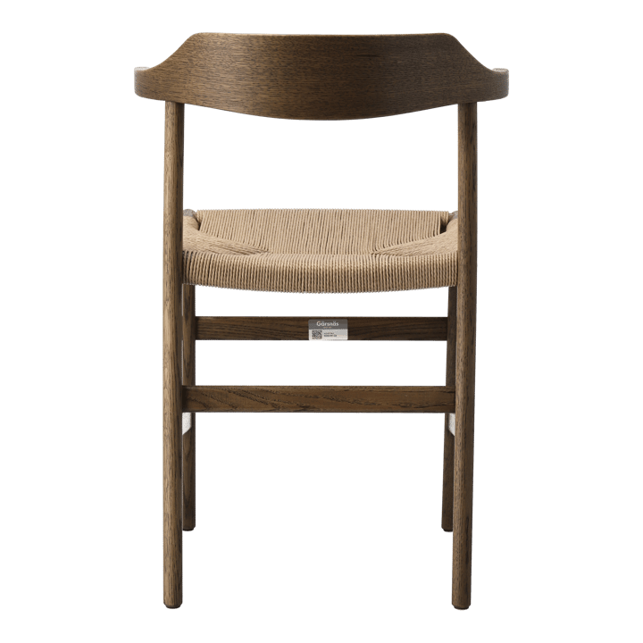 Fauteuil Hedda, Cordon papier noir Chêne-nature Gärsnäs