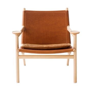 Fauteuil Hedwig - Hêtre-blanc-cuir Tärnsjö cognac - Gärsnäs