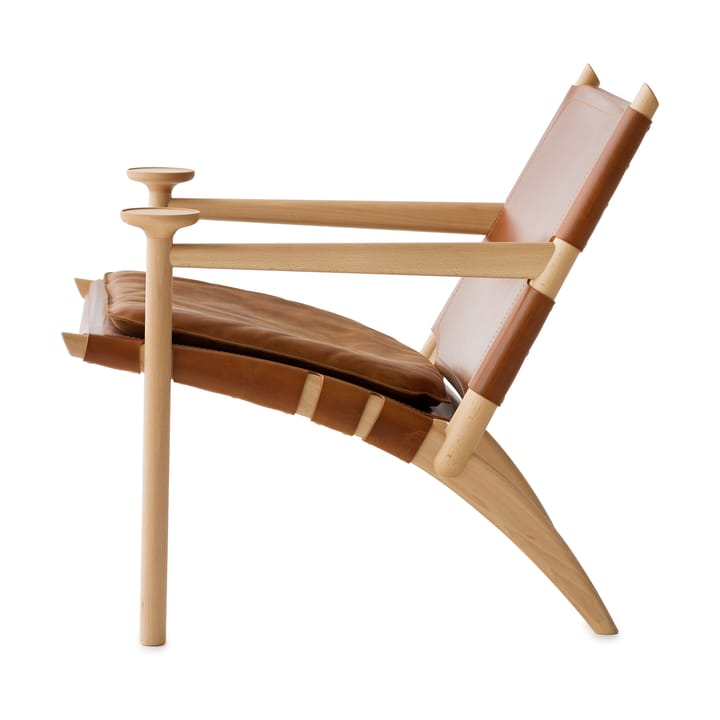 Fauteuil Hedwig - Hêtre-blanc-cuir Tärnsjö cognac - Gärsnäs