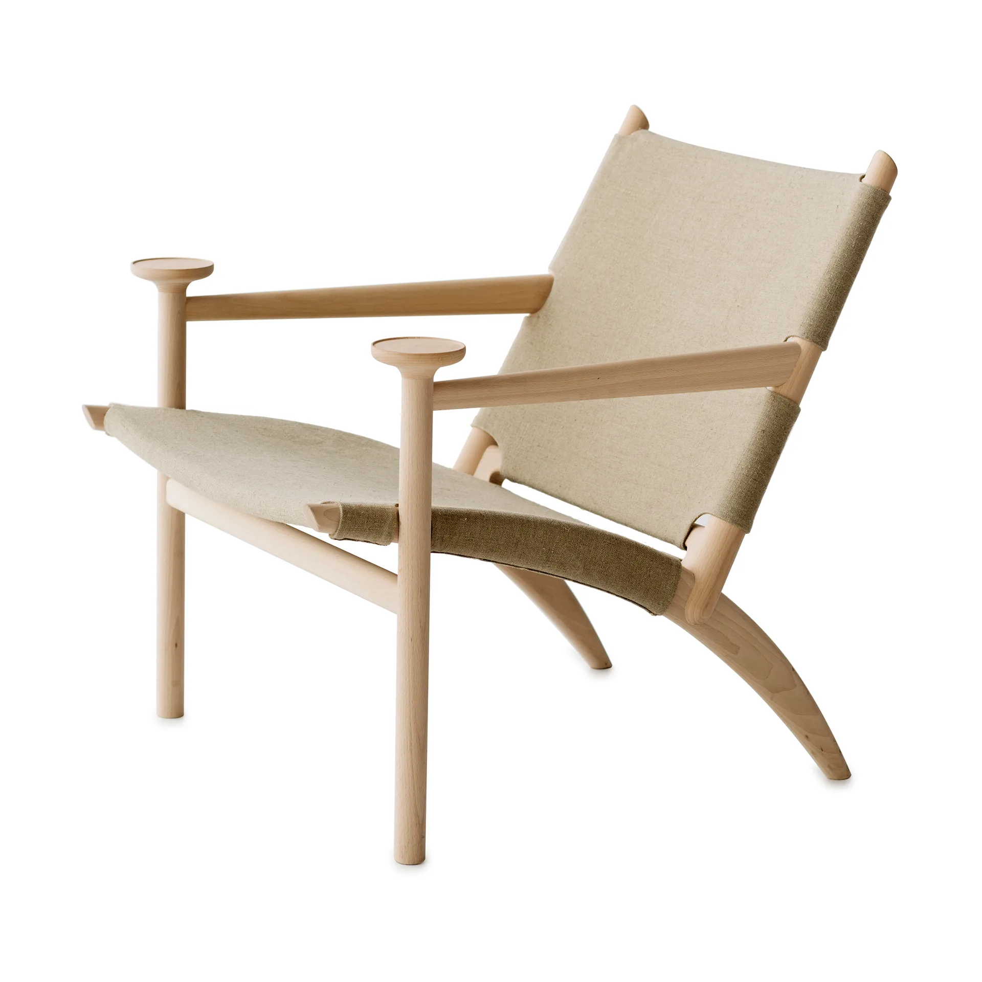 Fauteuil Hedwig, Hêtre-blanc-tissu canvas Gärsnäs