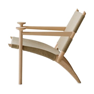 Fauteuil Hedwig - Hêtre-blanc-tissu canvas - Gärsnäs