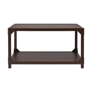 Table Basse Bleck 75x75 cm placage - Marque-page brun foncé teinté - Gärsnäs