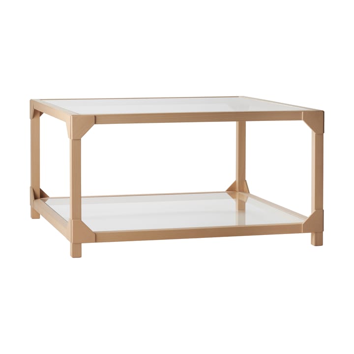 Table basse Bleck 75x75 verre - Hêtre-naturel - Gärsnäs