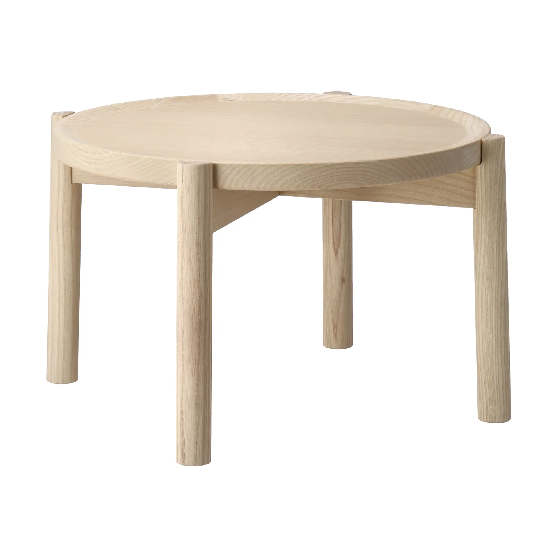 Table basse Elna, Frêne-blanc-Ø40 cm Gärsnäs