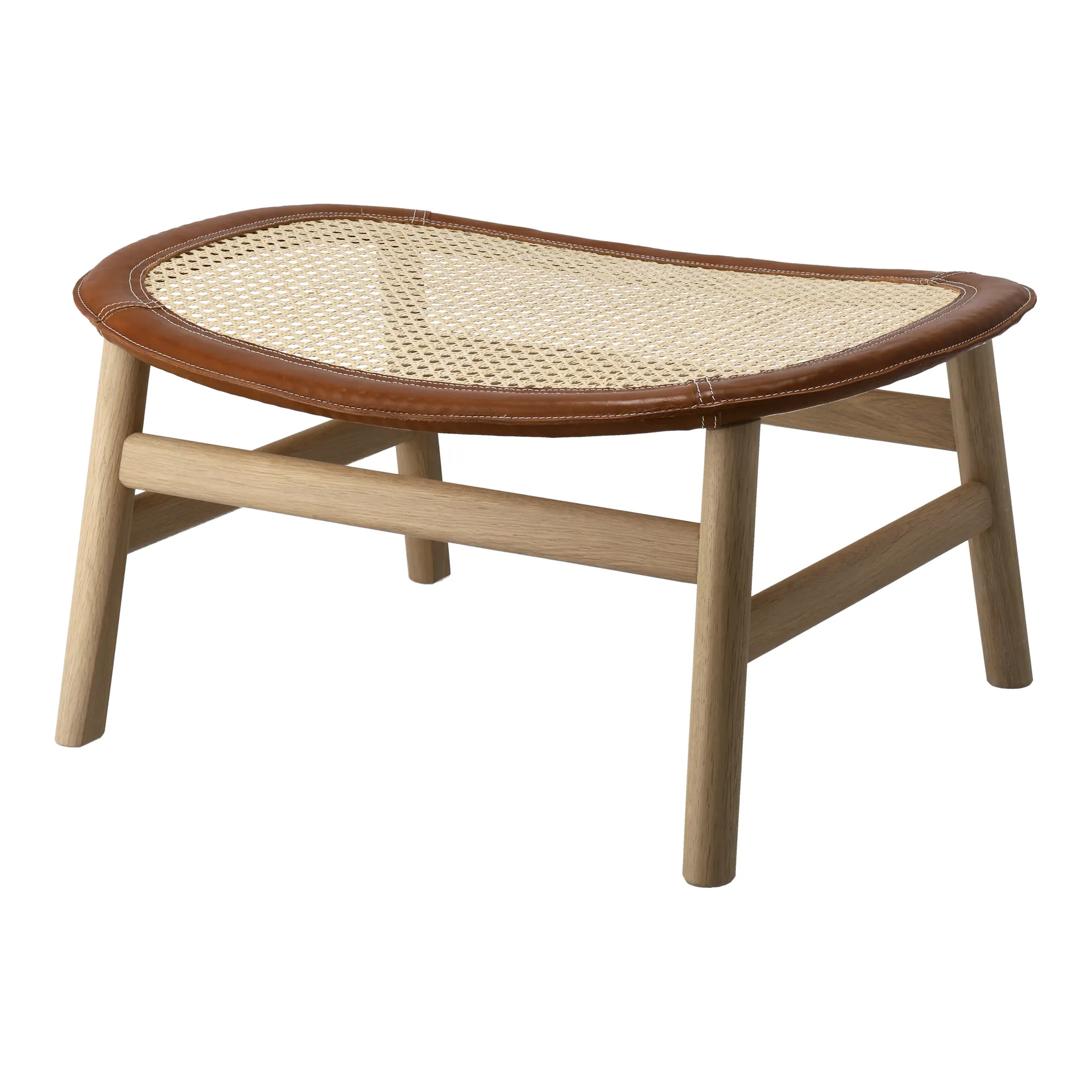 Tabouret Dandy, Chêne-naturel-cuir Tärnsjö cognac Gärsnäs