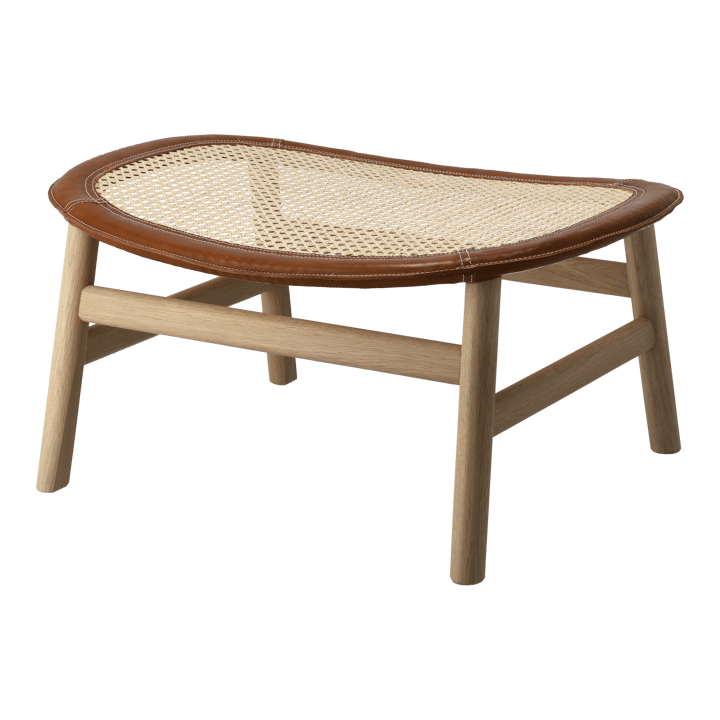 Tabouret Dandy - Chêne-naturel-cuir Tärnsjö cognac - Gärsnäs