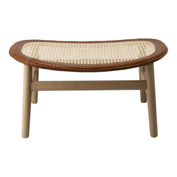 Tabouret Dandy - Chêne-naturel-cuir Tärnsjö cognac - Gärsnäs