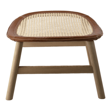 Tabouret Dandy - Chêne-naturel-cuir Tärnsjö cognac - Gärsnäs