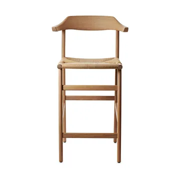 Tabouret de bar Hedda - Chêne natural monocoating-corde à papier nature - Gärsnäs