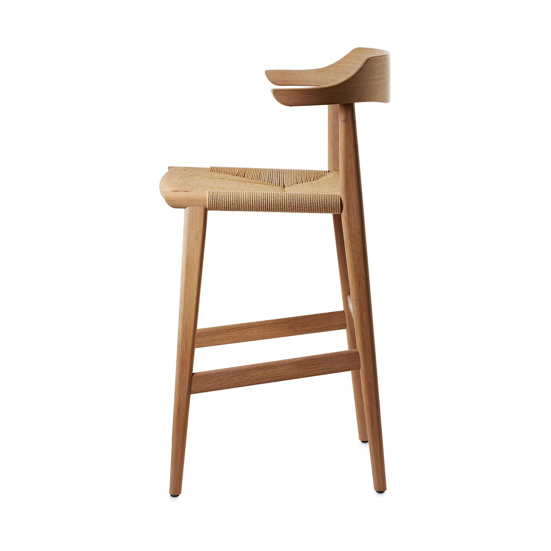 Tabouret de bar Hedda, Chêne natural monocoating-corde à papier nature Gärsnäs