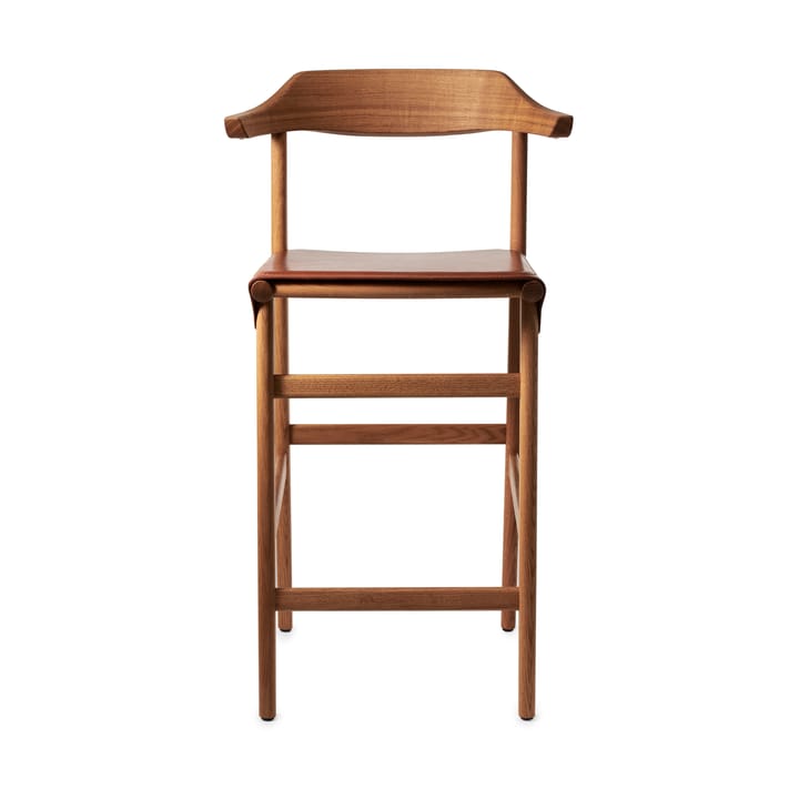 Tabouret de bar Hedda - Chêne-pure-cuir de Tärnsjö cognac - Gärsnäs