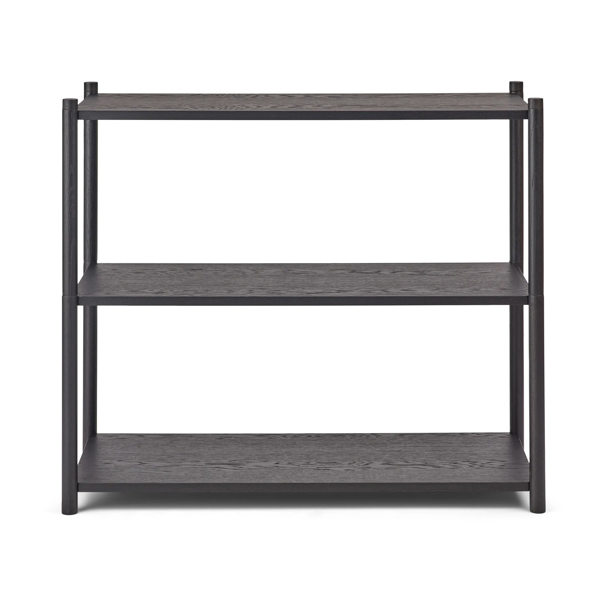 Bibliothèque Sceene bookcase A, Chêne teinté noir Gejst