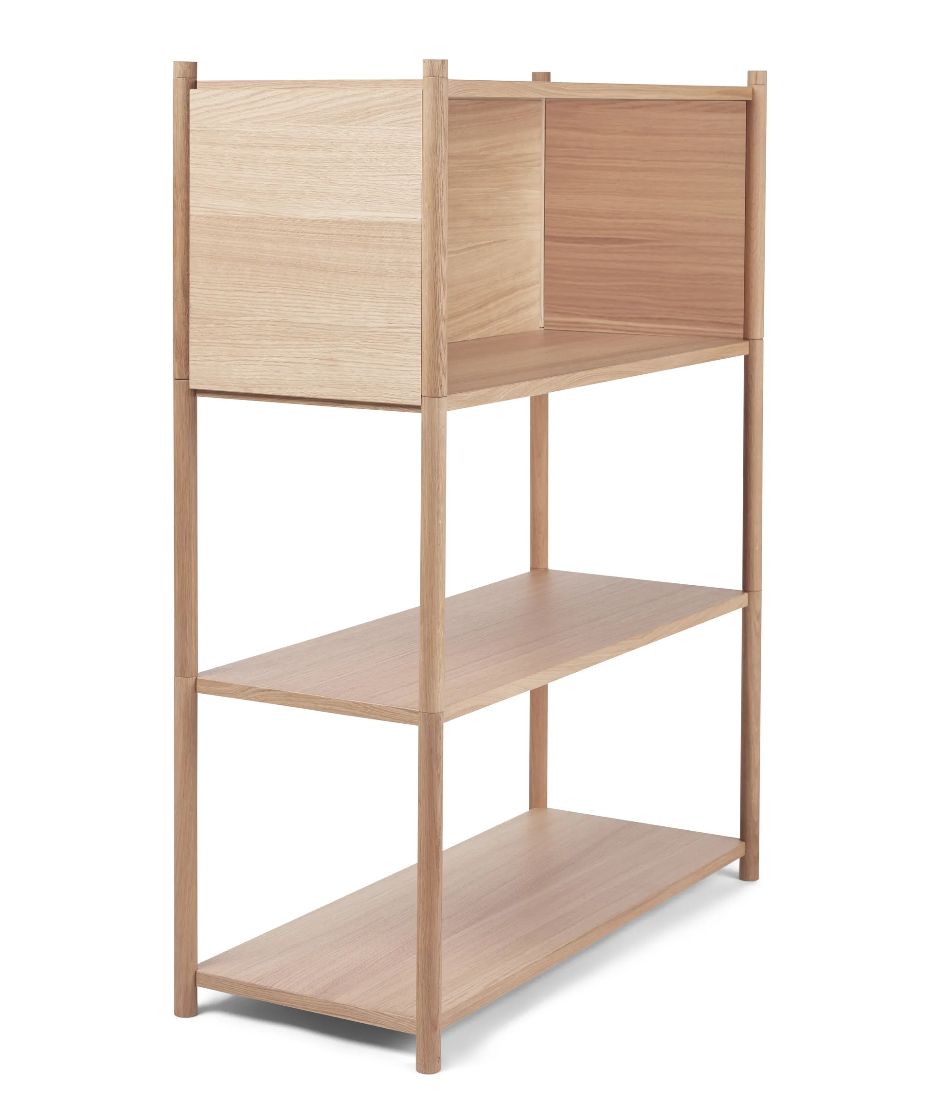 Bibliothèque Sceene bookcase B, Chêne clair Gejst