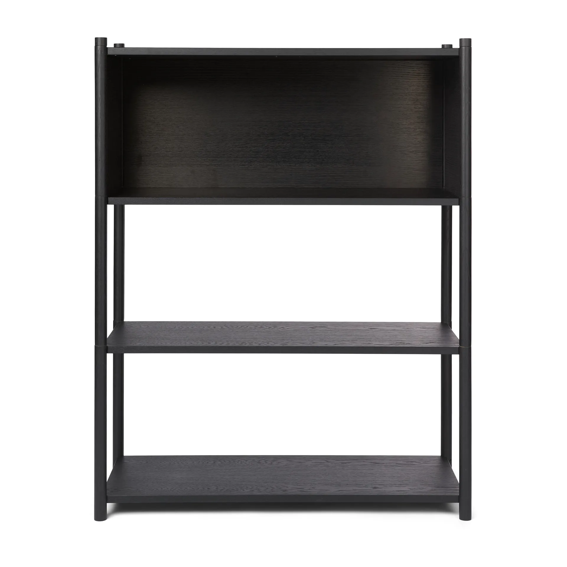 Bibliothèque Sceene bookcase B, Chêne teinté noir Gejst