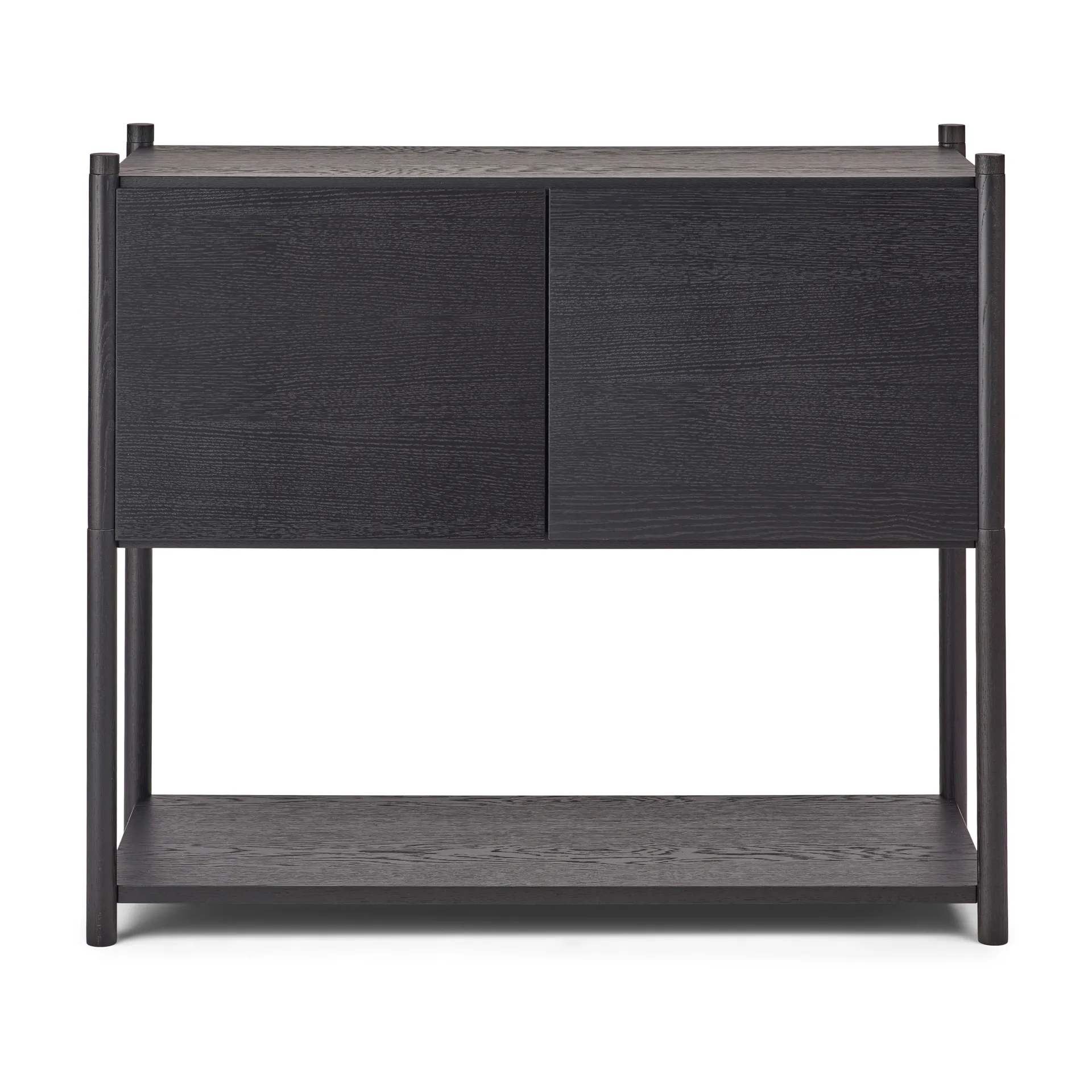 Bibliothèque Sceene bookcase C, Chêne teinté noir Gejst