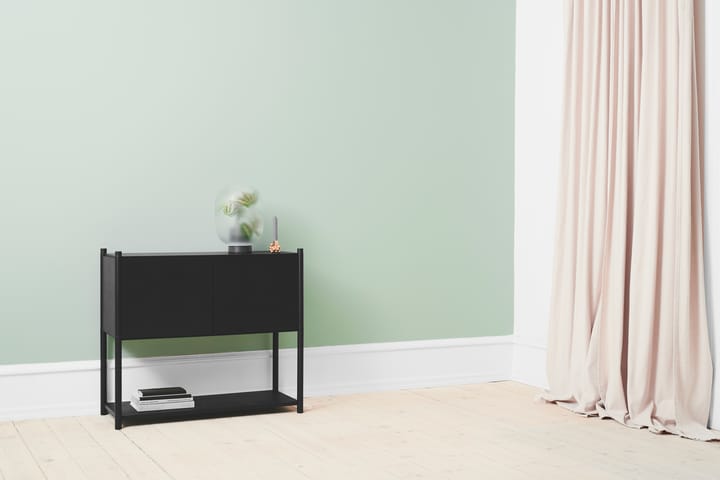 Bibliothèque Sceene bookcase C, Chêne teinté noir Gejst