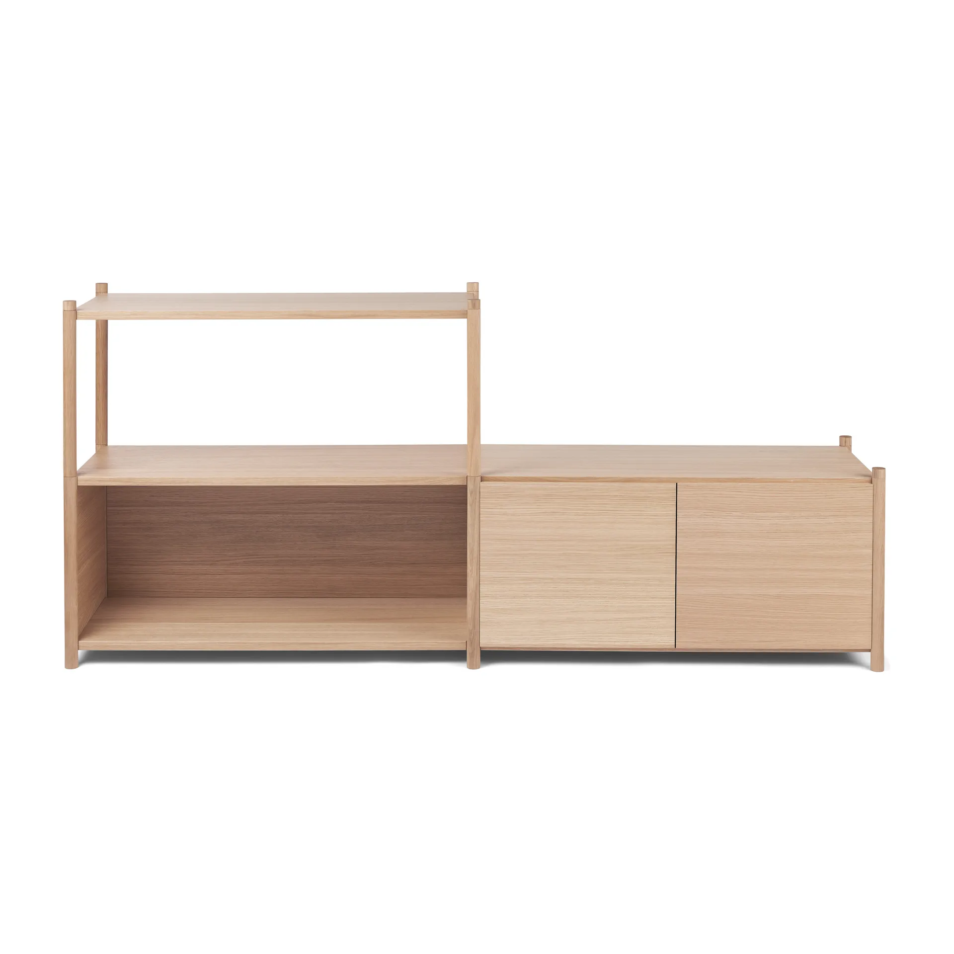 Bibliothèque Sceene bookcase D, Chêne clair Gejst