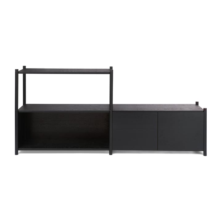 Bibliothèque Sceene bookcase D - Chêne teinté noir - Gejst