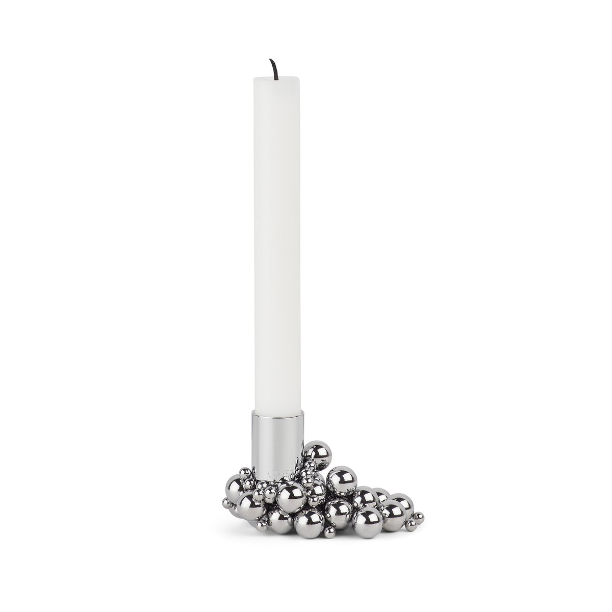 Gejst Bougeoir Molekyl 1 Chrome | Design Scandinave | Bougeoirs | Argenté