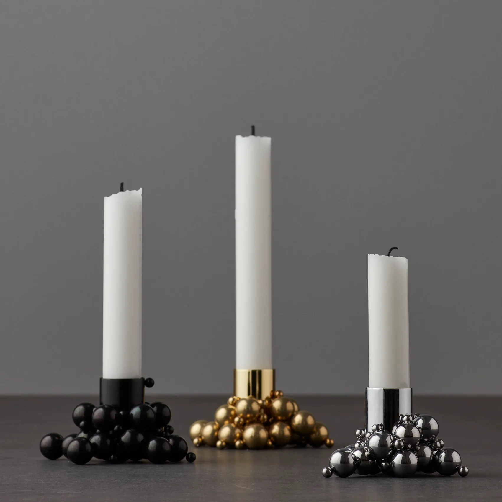 Bougeoir Molekyl 1, Chrome Gejst