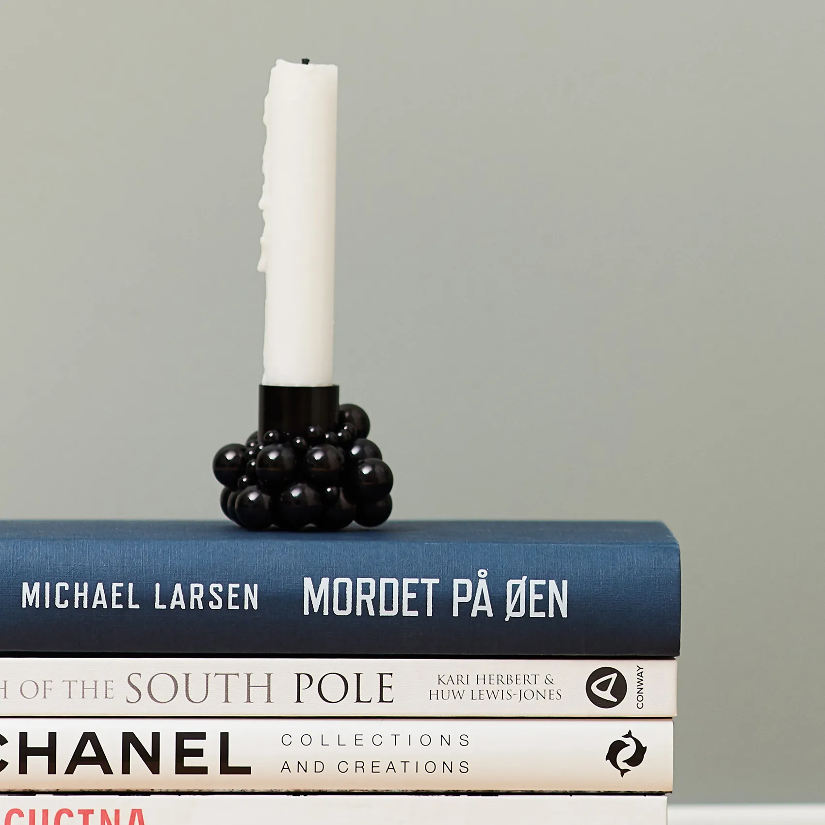 Bougeoir Molekyl 1, Noir Gejst