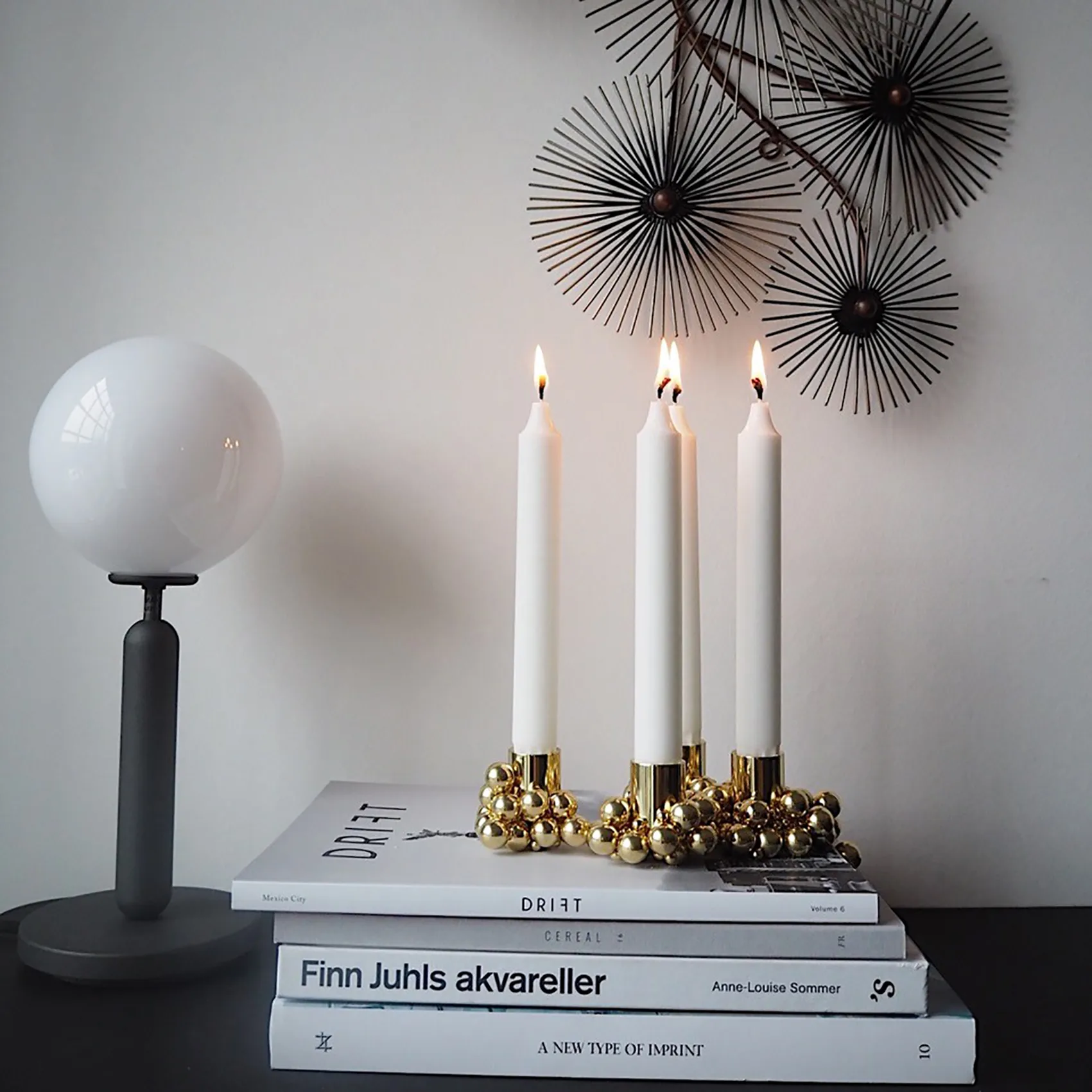 Bougeoir Molekyl 4, Laiton Gejst