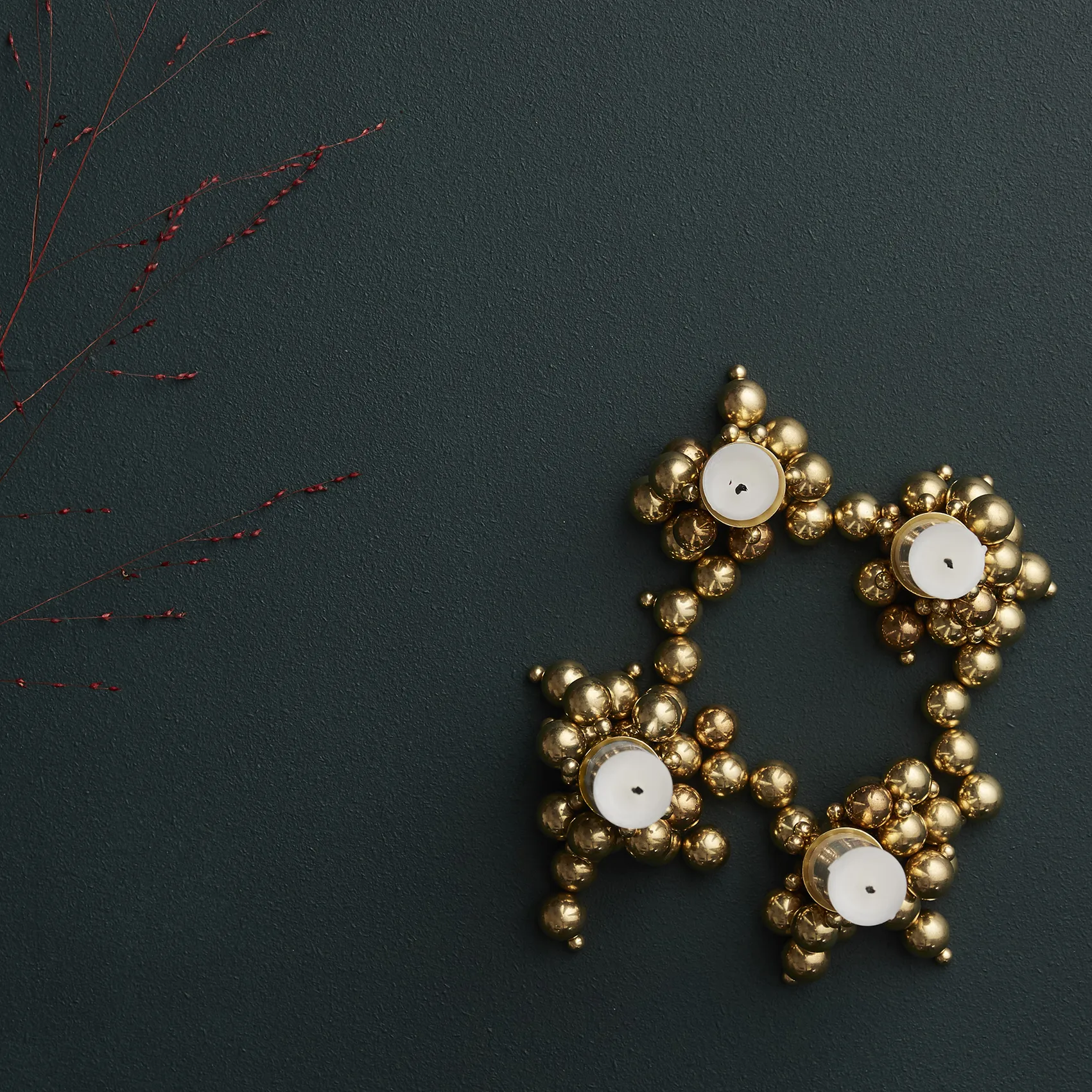 Bougeoir Molekyl 4, Laiton Gejst