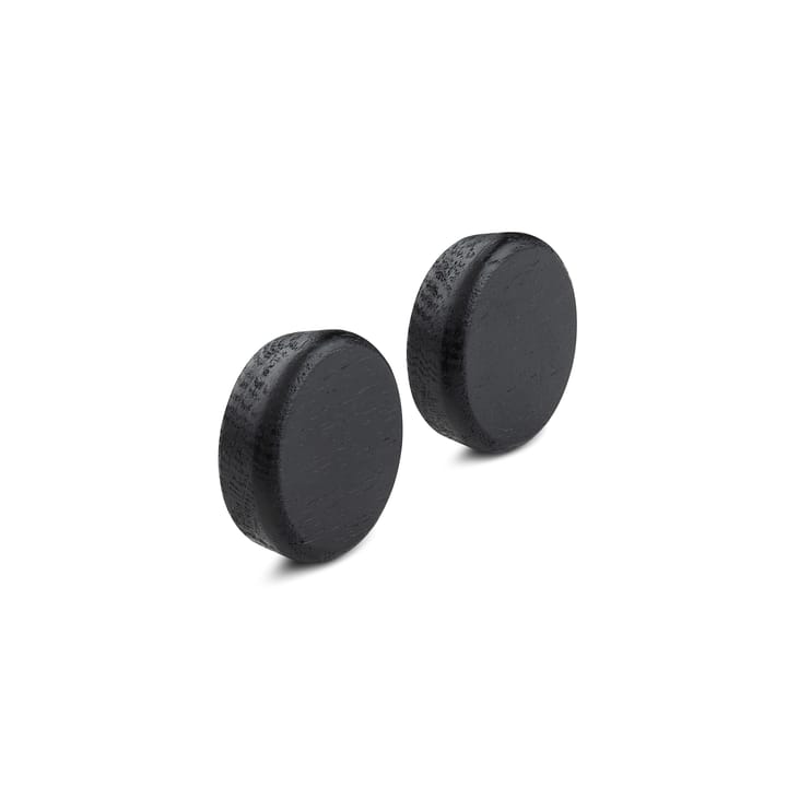 Boutons Flex Button pour bande magnétique lot de 2 - Chêne peint noir - Gejst