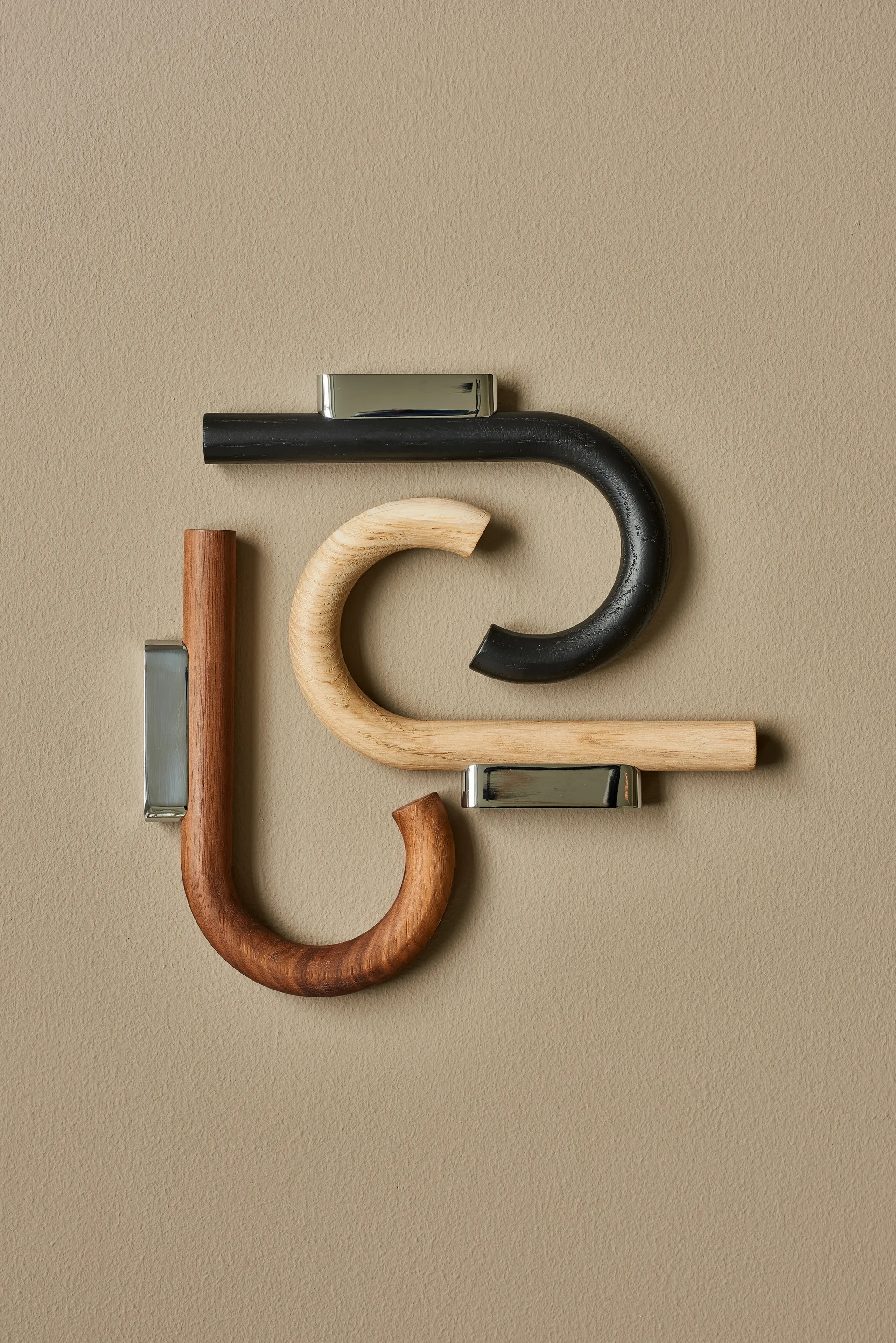 Crochet Hook 19 cm, Chêne-chrome Gejst