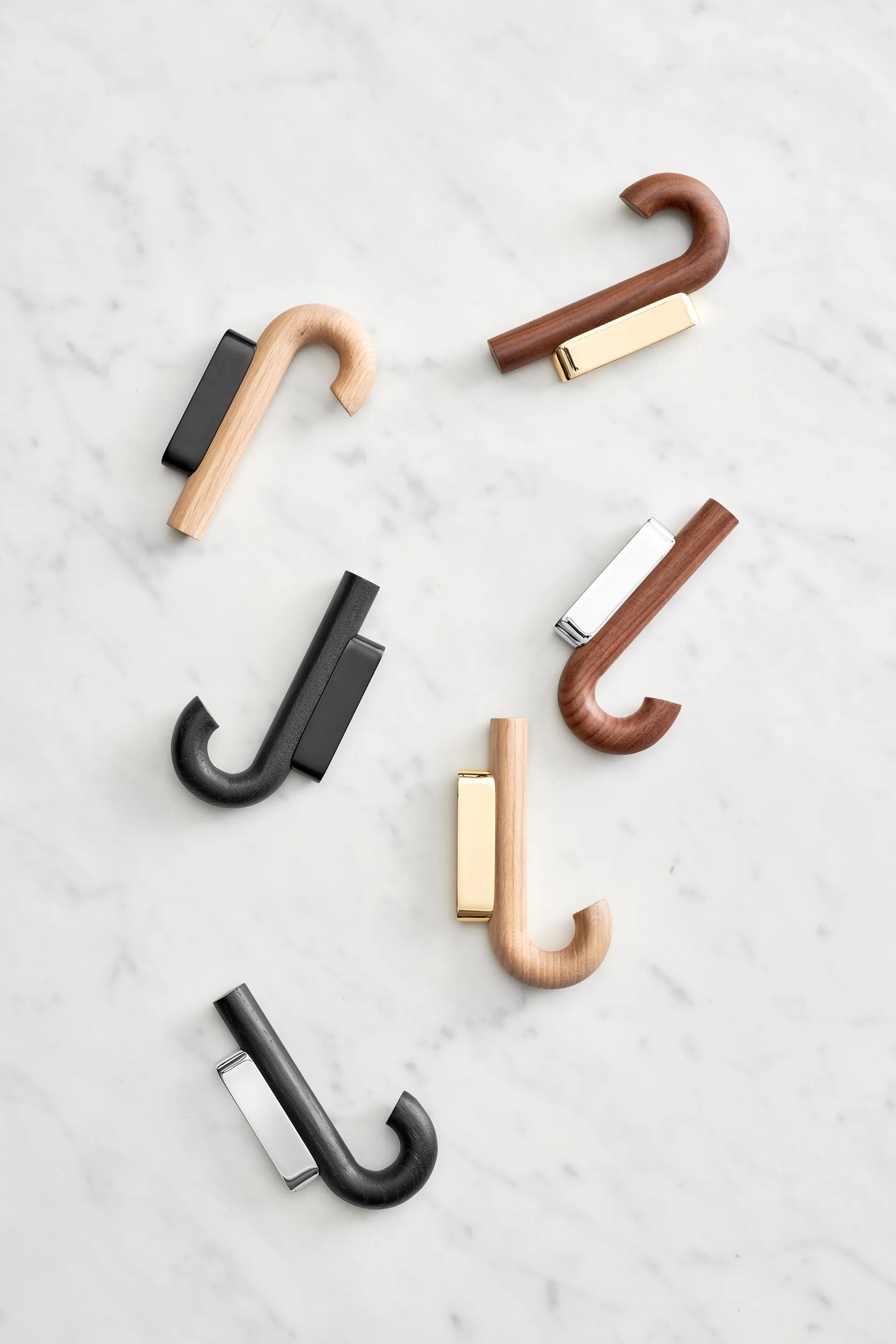 Crochet Hook mini 13,3 cm, Chêne - laiton Gejst