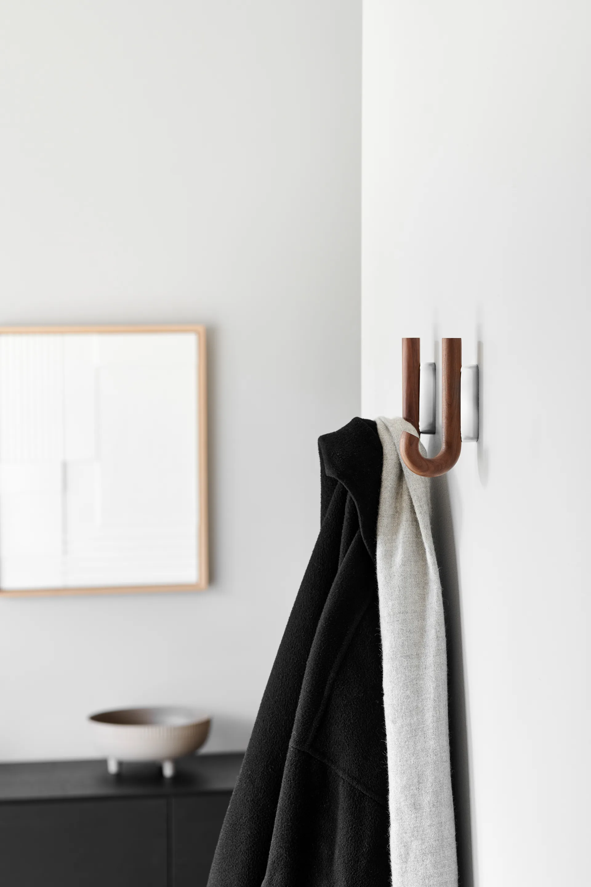 Crochet Hook mini 13,3 cm, Noyer - chrome Gejst