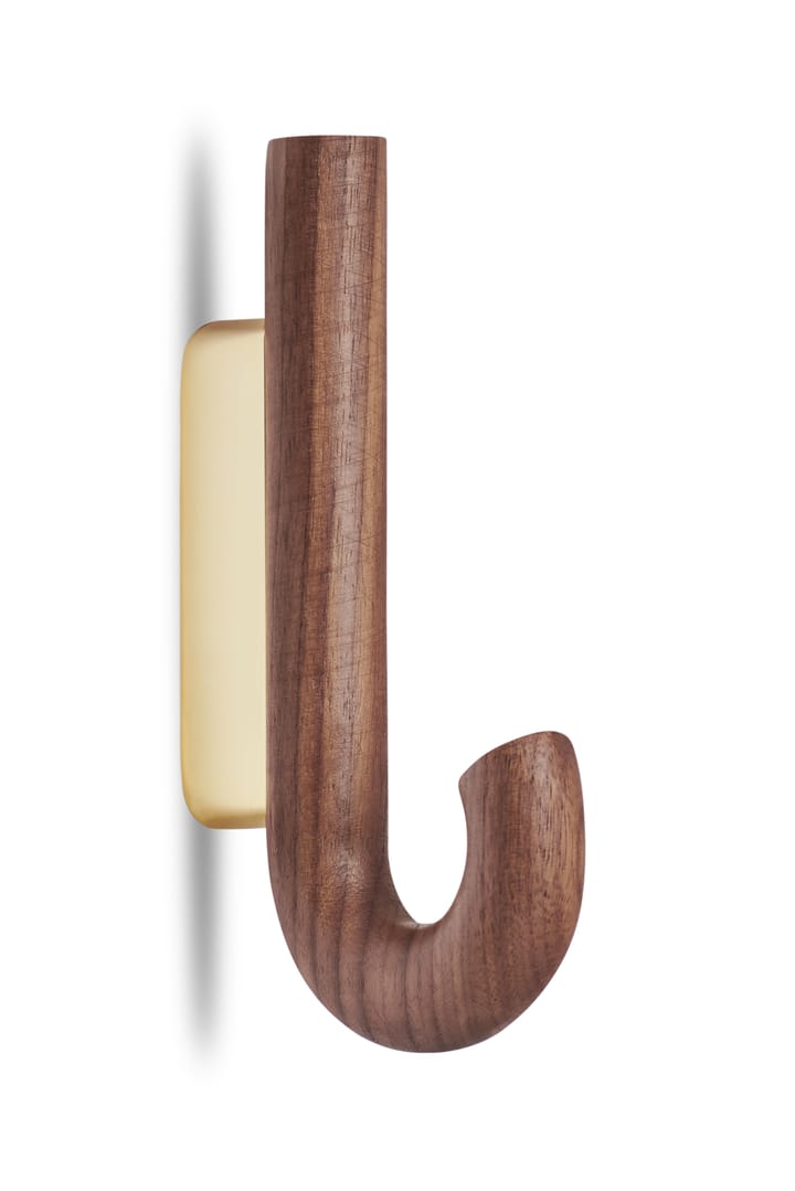 Crochet Hook mini 13,3 cm, Noyer - laiton Gejst