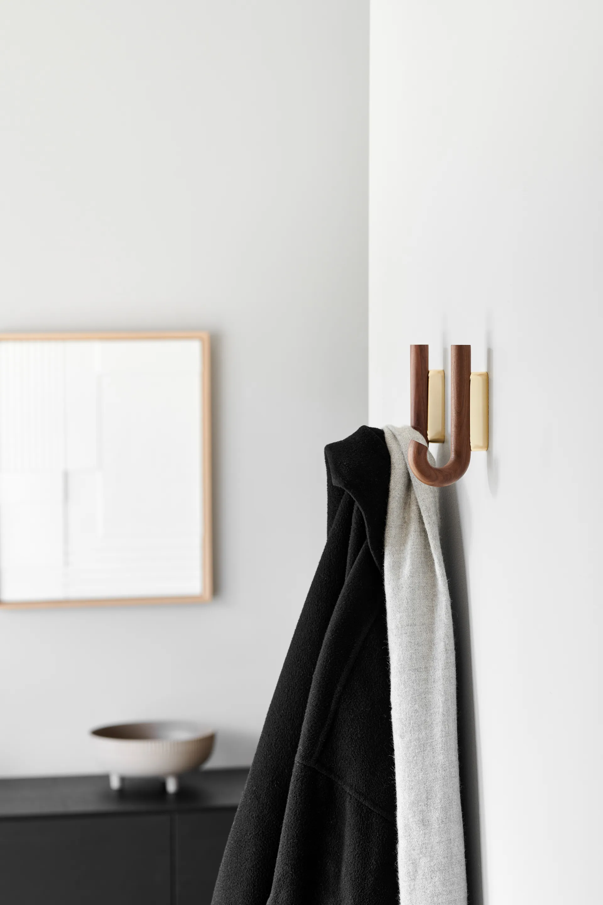 Crochet Hook mini 13,3 cm, Noyer - laiton Gejst