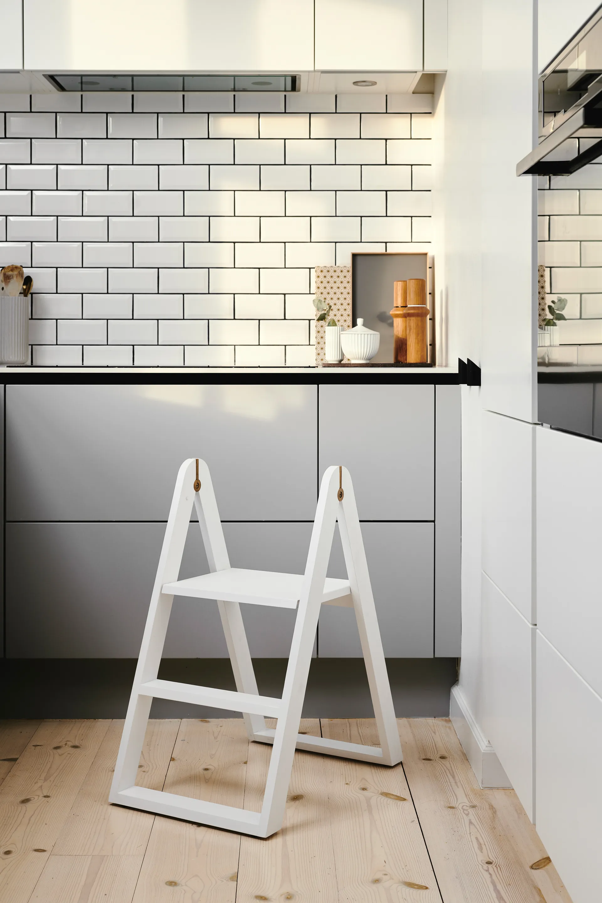 Echelle escabeau Reech stepladder, Blanc Gejst