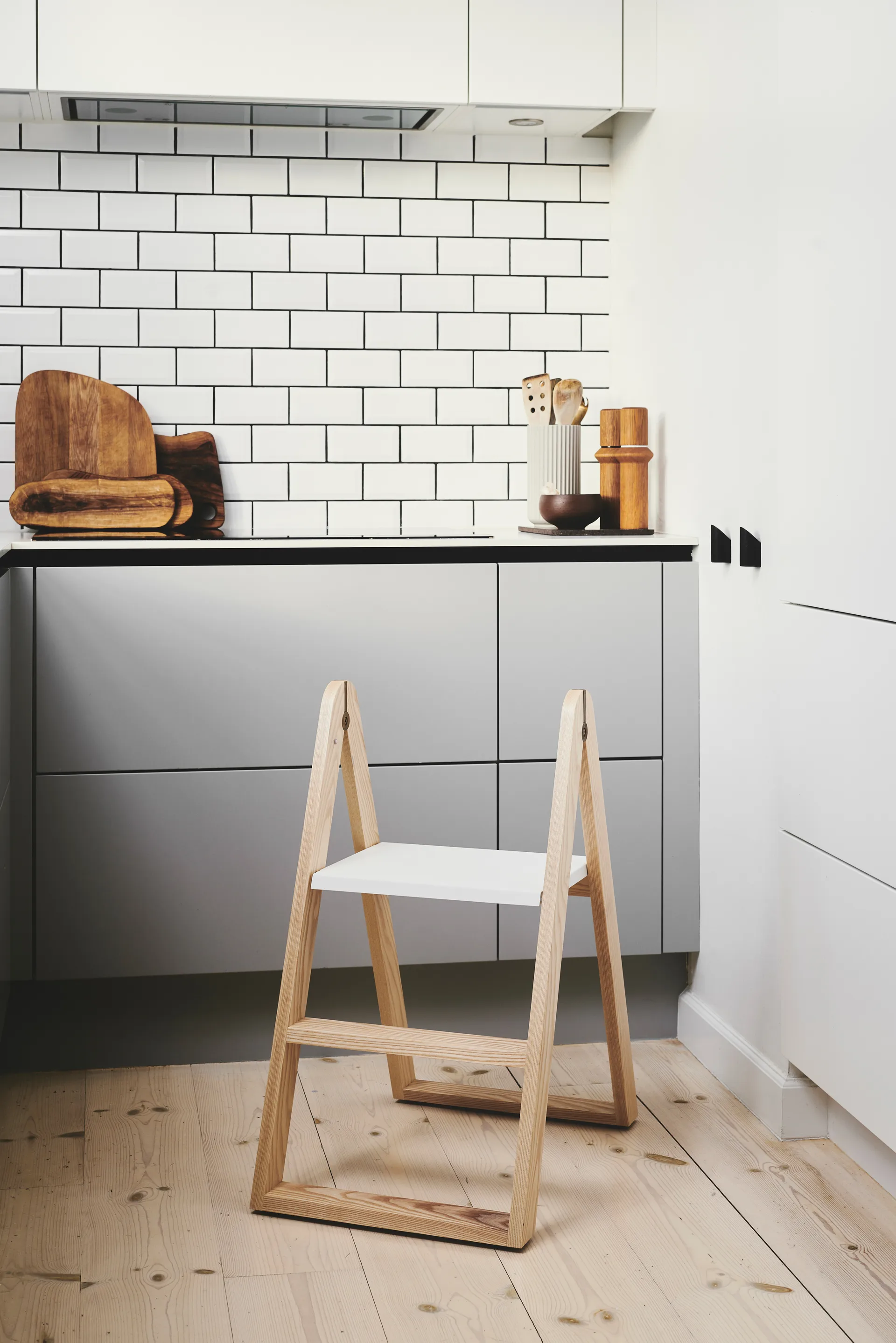 Echelle escabeau Reech stepladder, Frêne Gejst