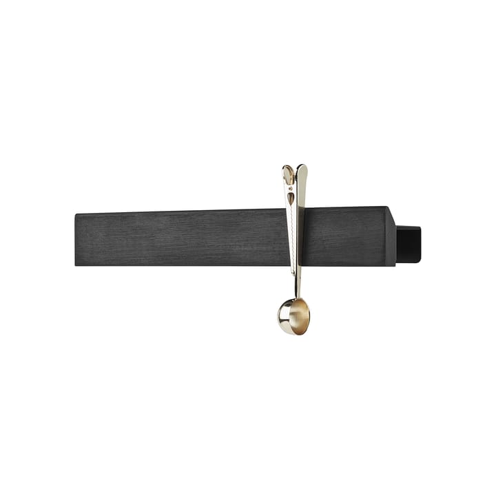 Étagère magnétique Flex Rail 40 cm - Chêne peint noir-noir - Gejst