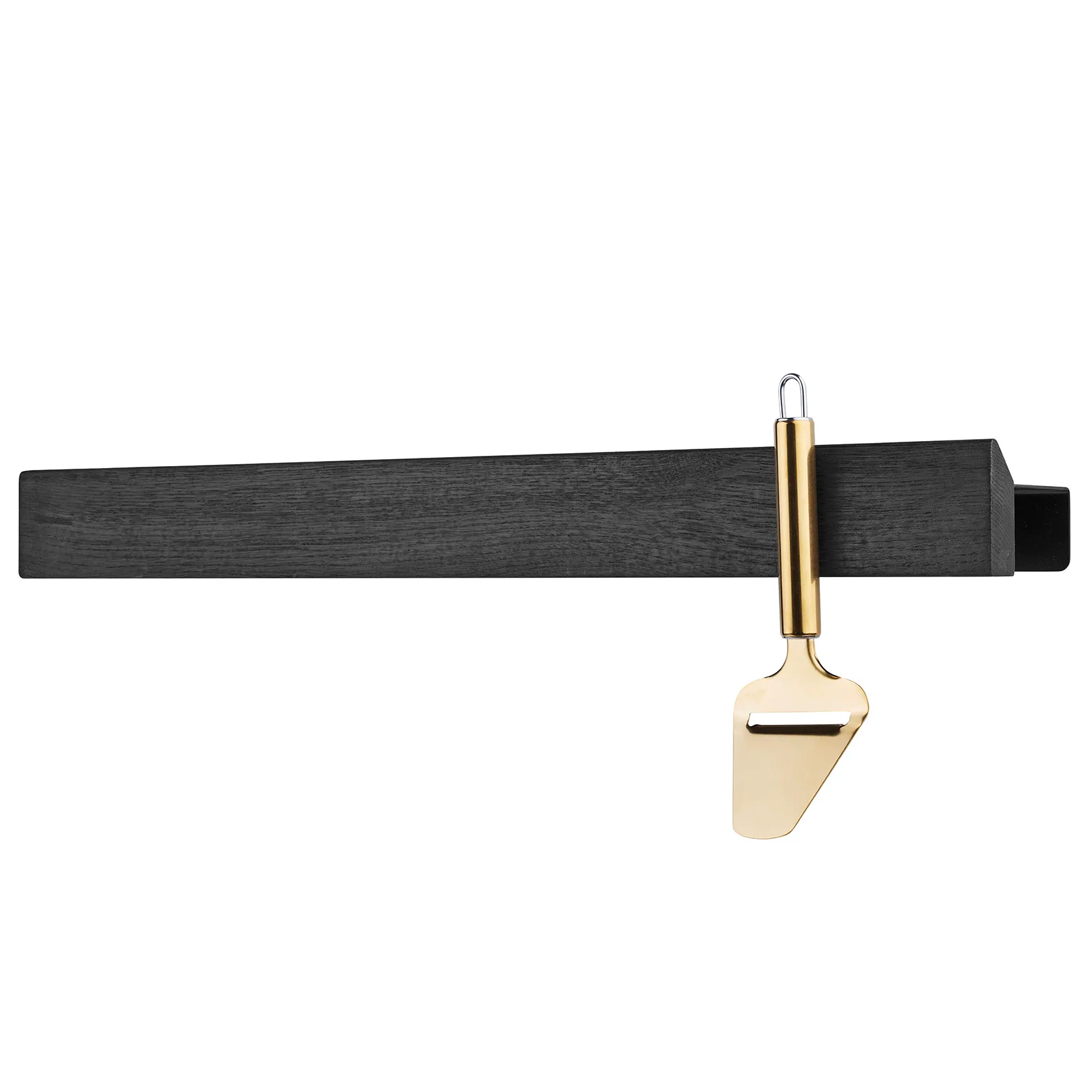 Étagère magnétique Flex Rail 60 cm, Chêne peint noir-noir Gejst