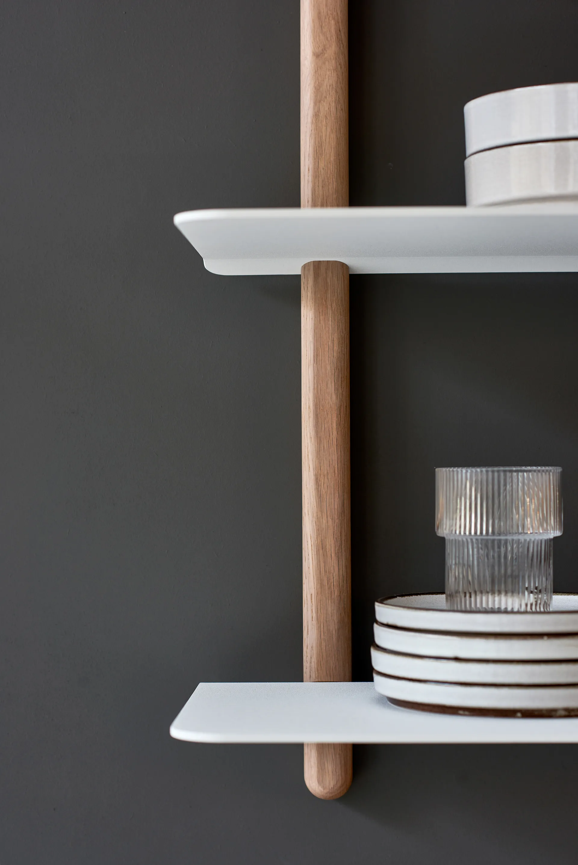 Étagère Nivo A grande, Chêne clair - blanc Gejst