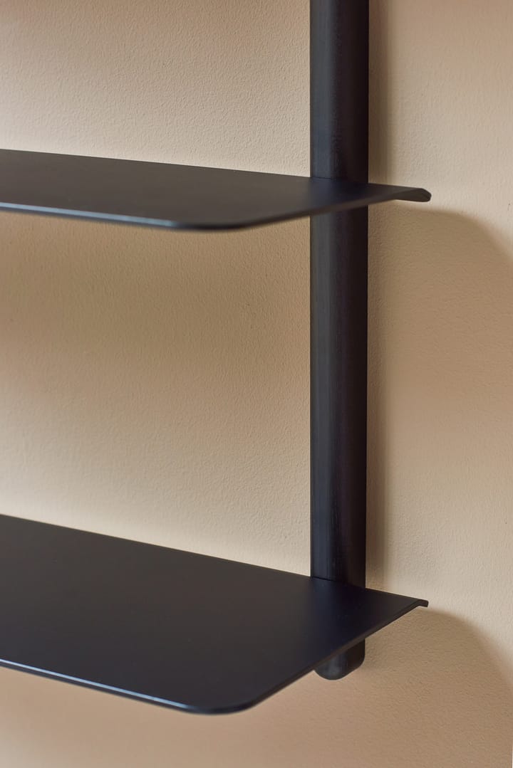 Étagère Nivo A grande, Frêne teinté noir - noir Gejst
