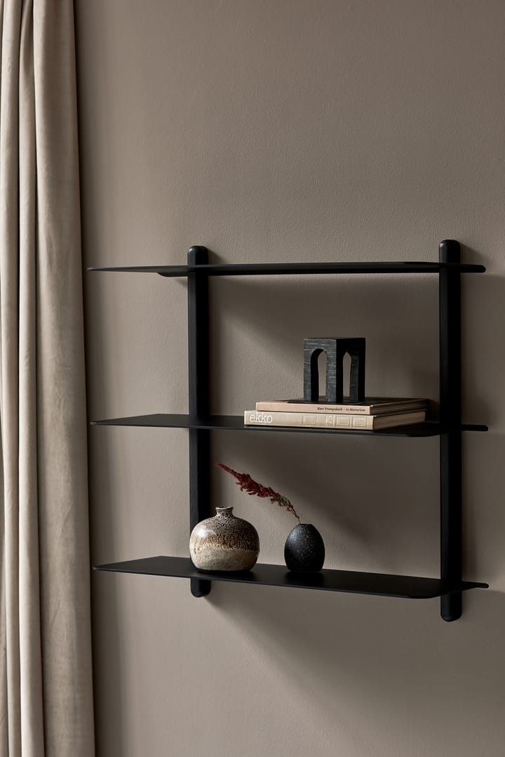 Étagère Nivo A grande, Frêne teinté noir - noir Gejst