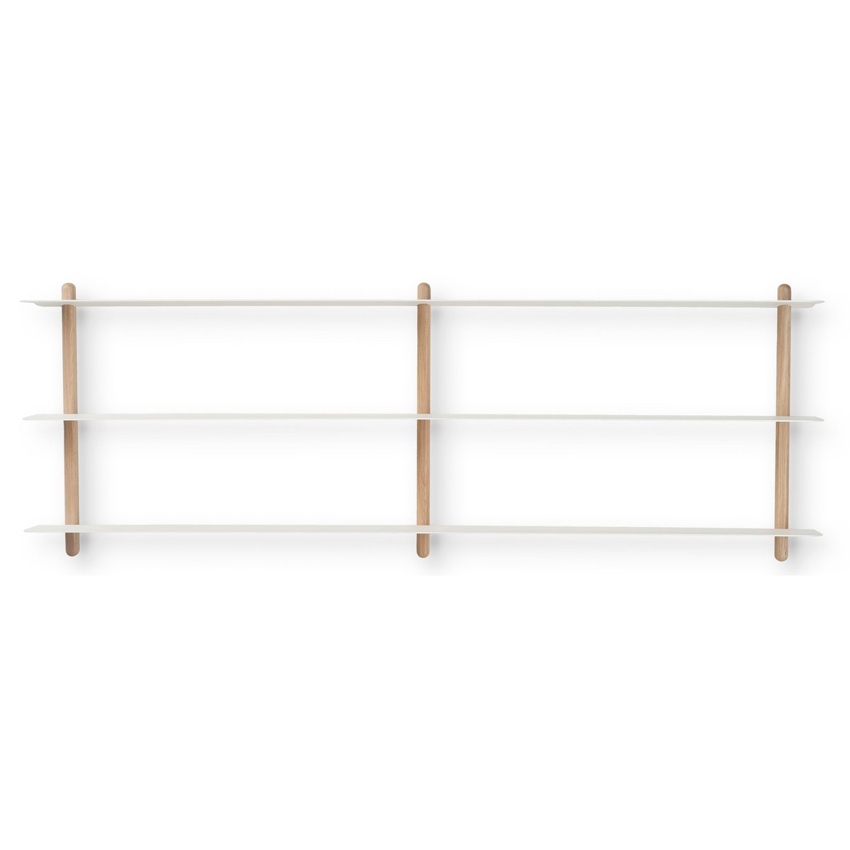 Gejst Étagère Nivo D Chêne clair-blanc | Design Scandinave | Étagères & systèmes de rayonnage | Blanc