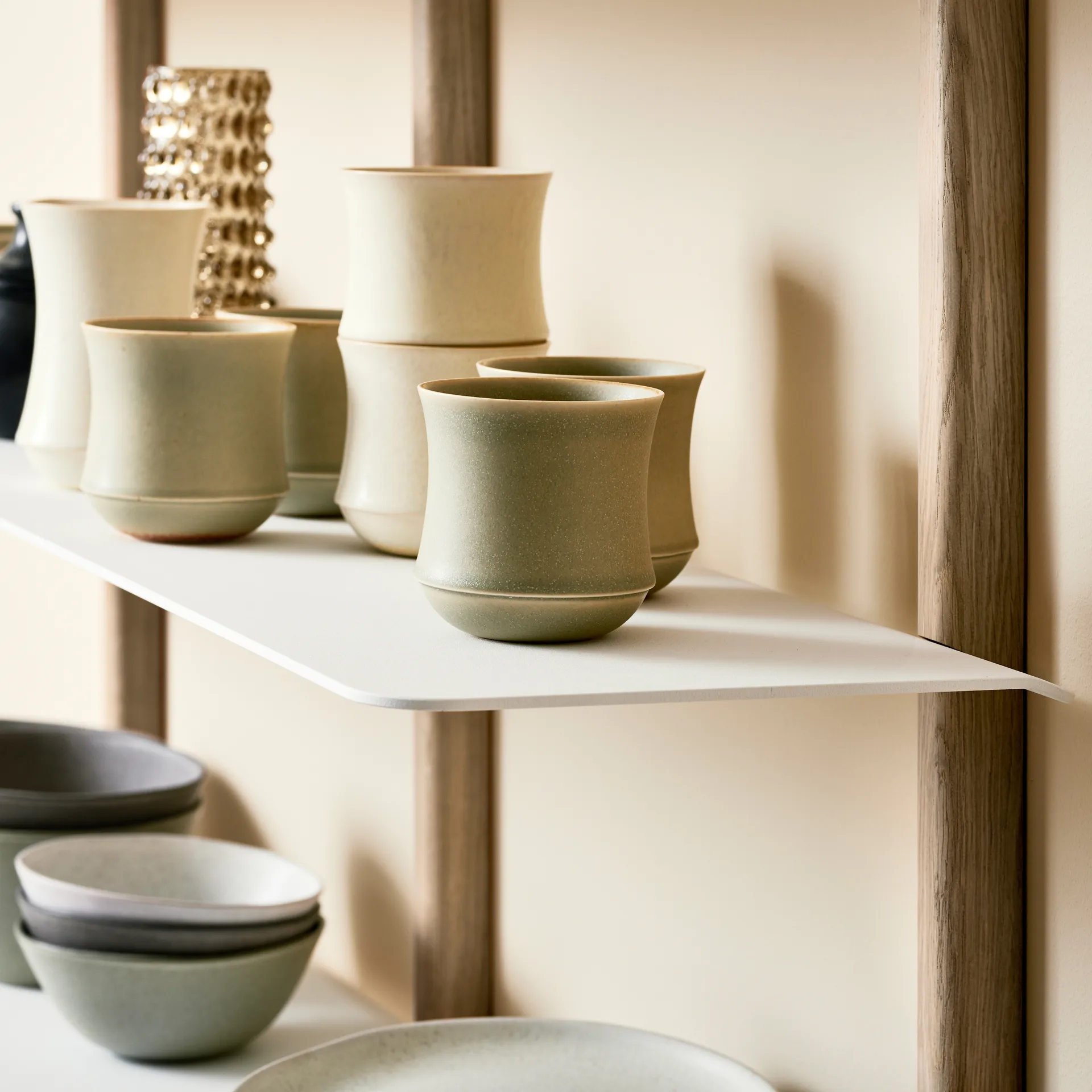 Étagère Nivo D Large, Chêne clair-blanc Gejst