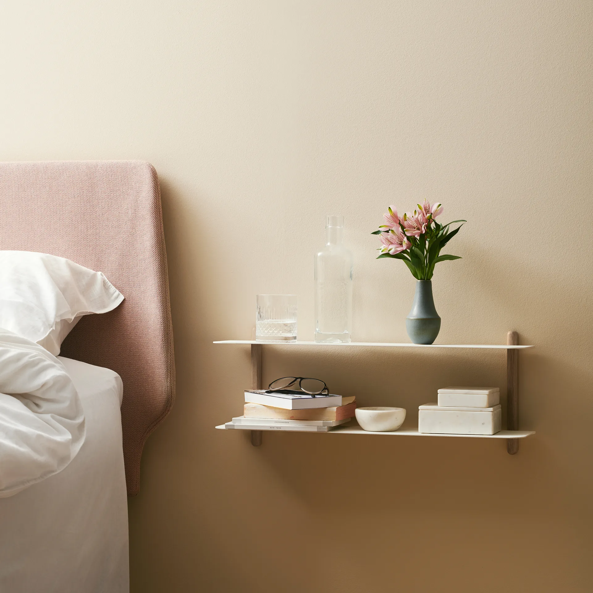 Étagère Nivo F, Chêne clair-blanc Gejst