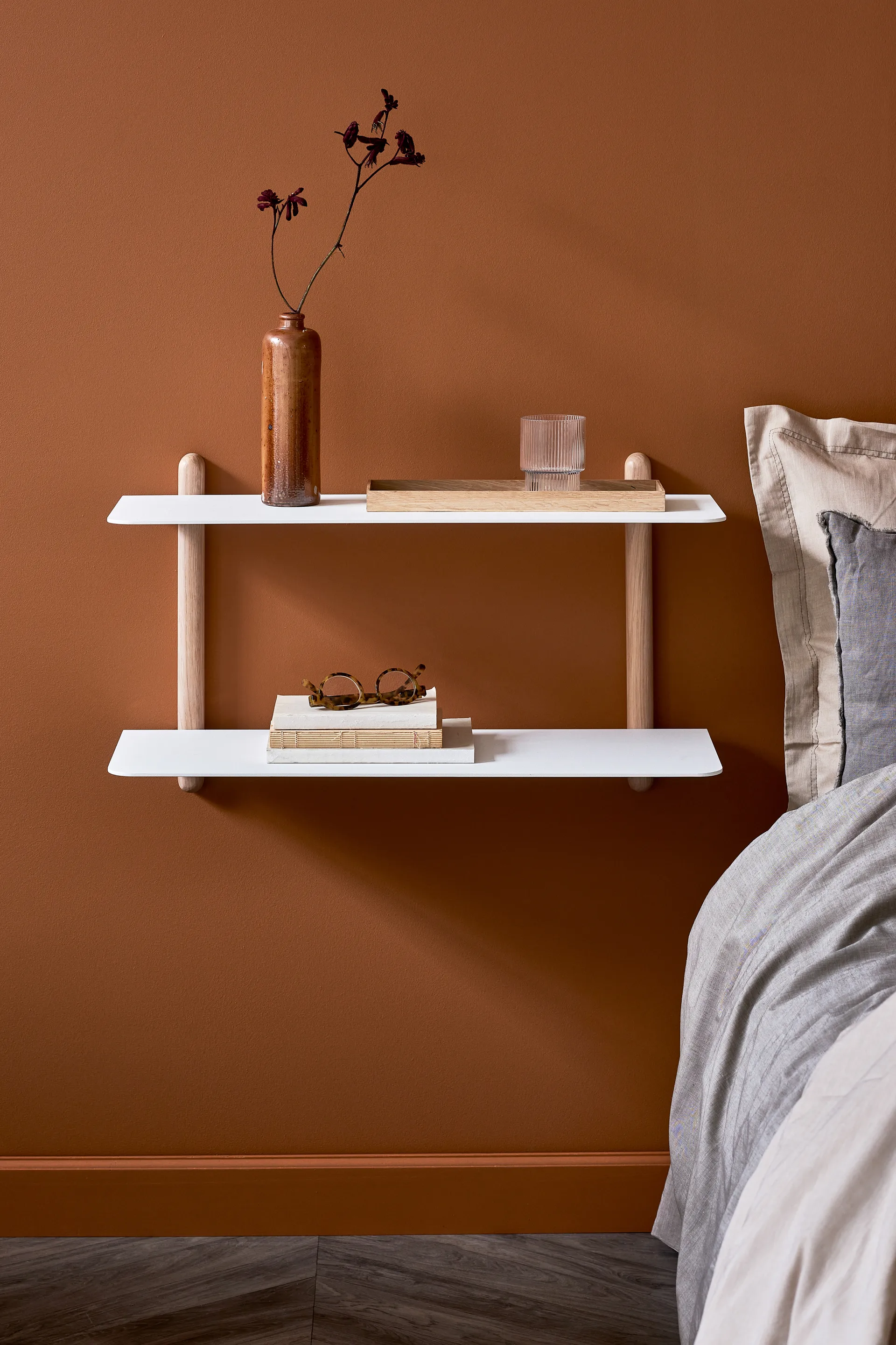 Étagère Nivo F grande, Chêne clair - blanc Gejst