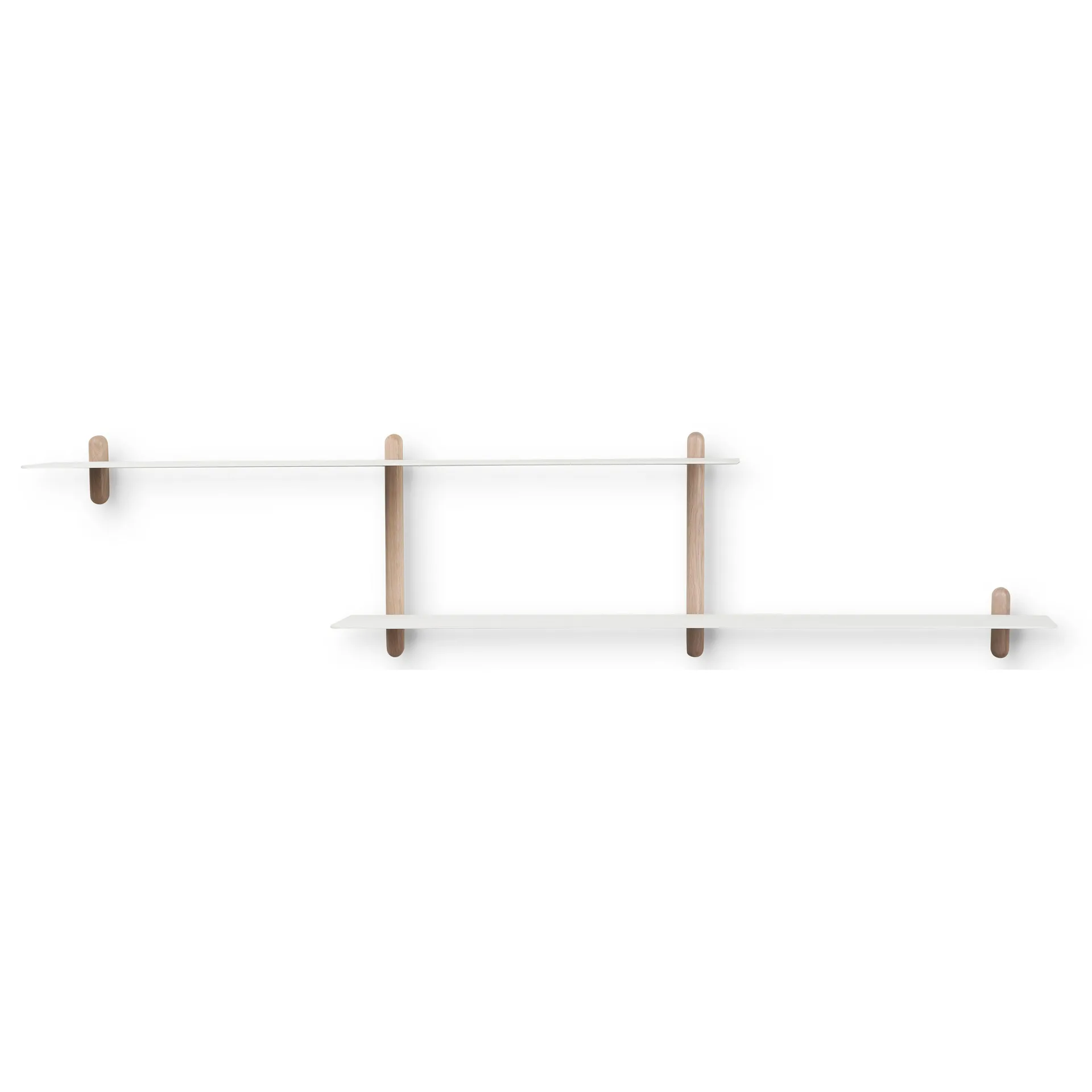 Étagère Nivo H, Chêne clair-blanc Gejst