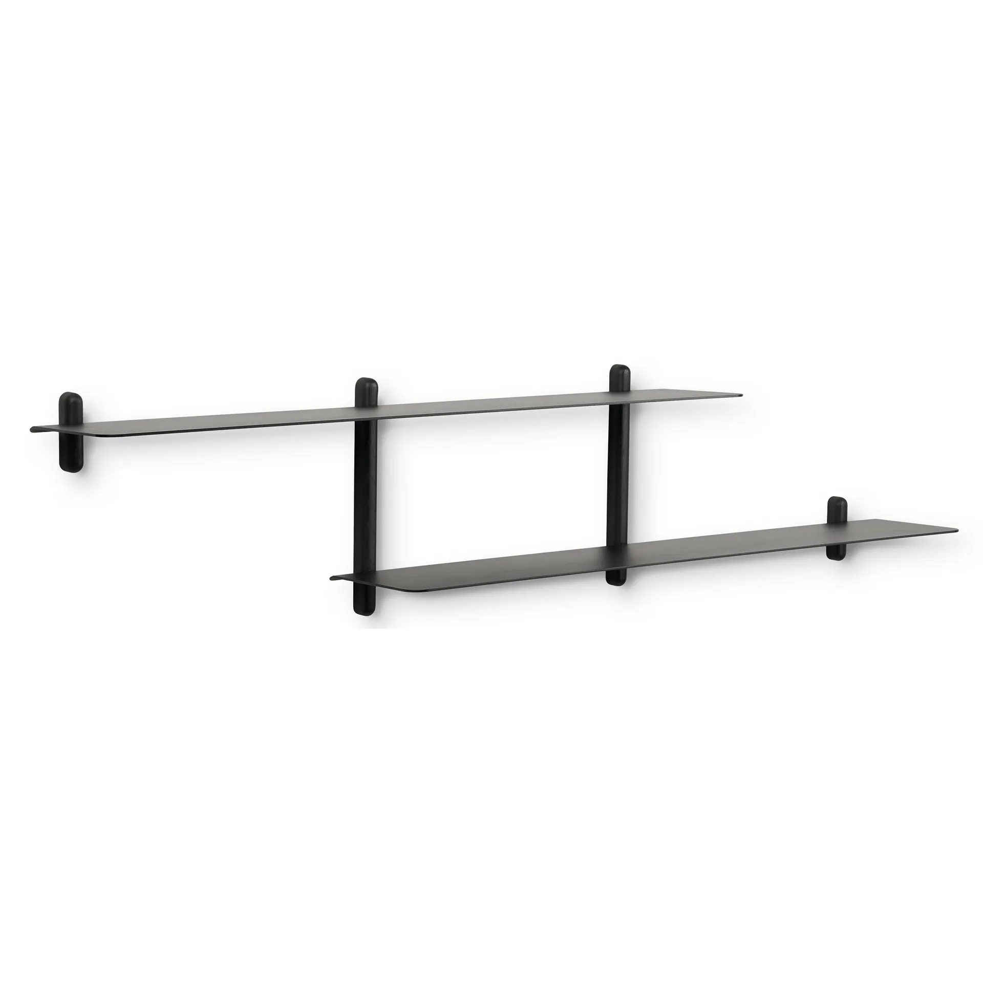 Étagère Nivo H, Frêne teinté noir-noir Gejst