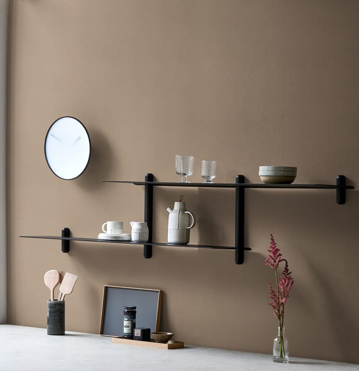 Étagère Nivo H grande, Frêne teinté noir - noir Gejst