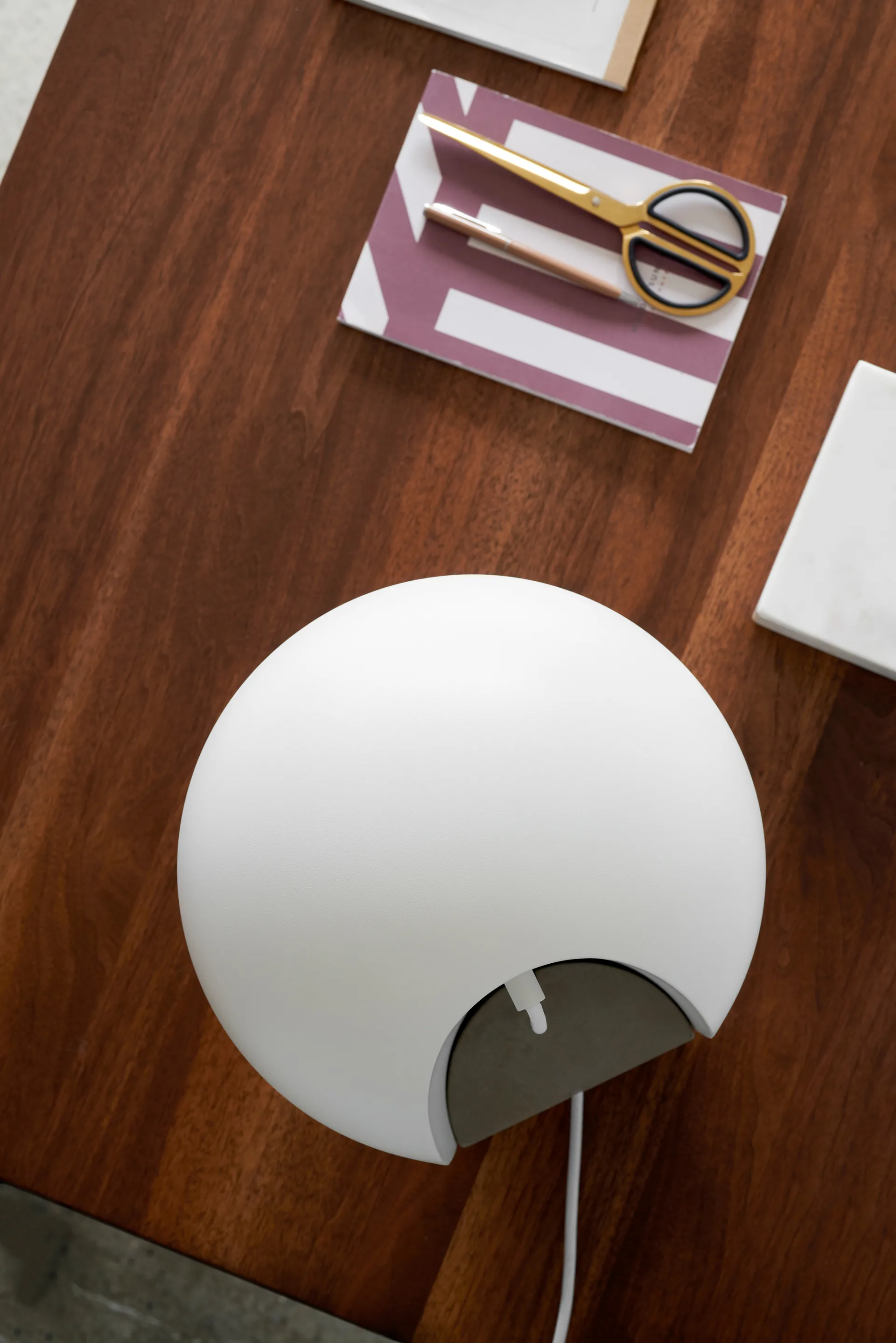 Lampe de table Leery 40 cm, Blanc Gejst