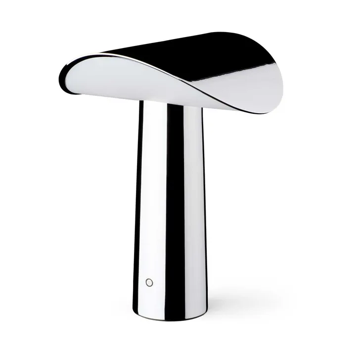 Lampe de table portable Lium 22,5 cm - Chrome - Gejst