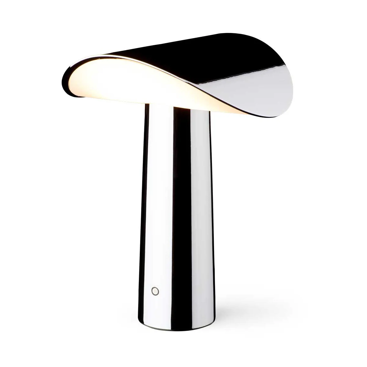 Lampe de table portable Lium 22,5 cm, Chrome Gejst